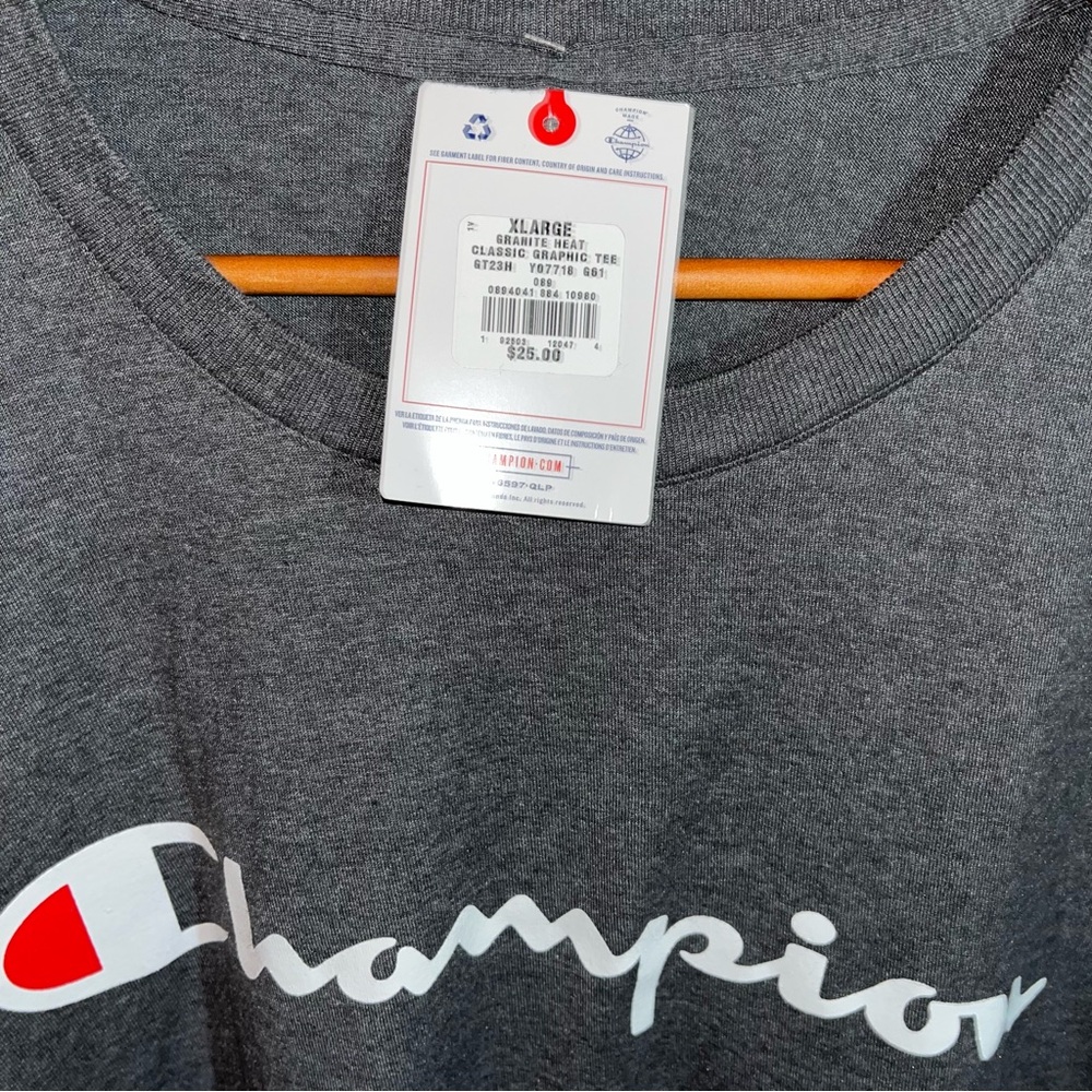Champion Men's‎ Gray T-Shirt (X-LARGE) - Picture 3 of 4